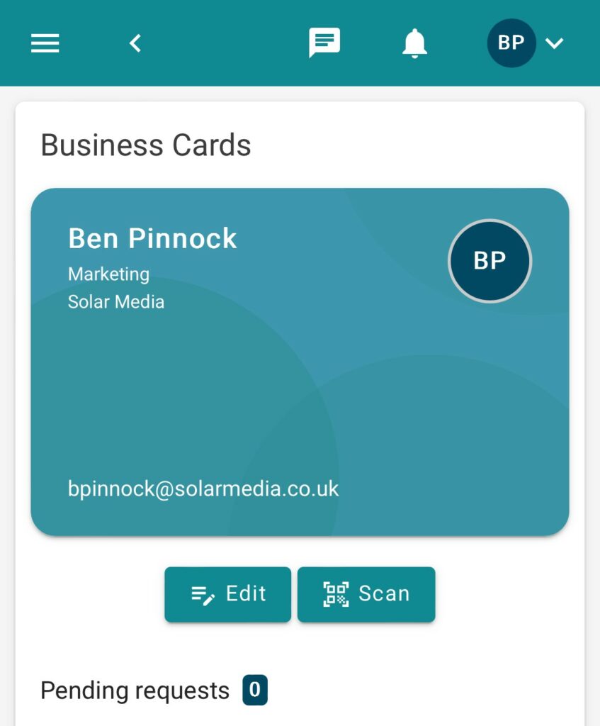 Business-Card 2024 Event App - Business Card Example