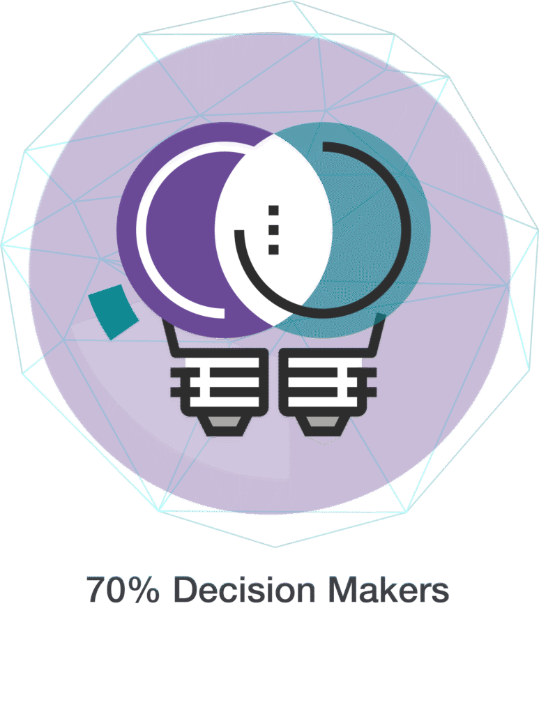 ESS AUS 25 70% Decision makers 70% Decision Makers Icon
